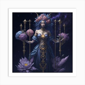 Goddess Of The Night Art Print