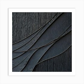 Abstract Black Painting 1 Art Print