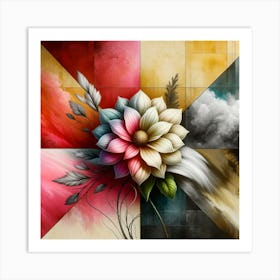 Abstract Flower 22 Art Print