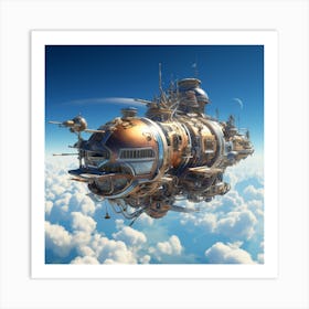 Sci-Fi Spaceship 1 Art Print