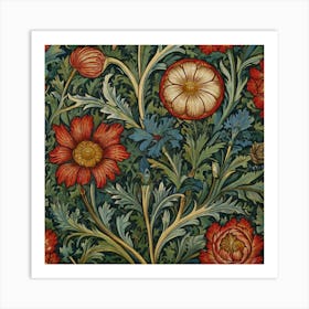 William Morris Flower Art Print