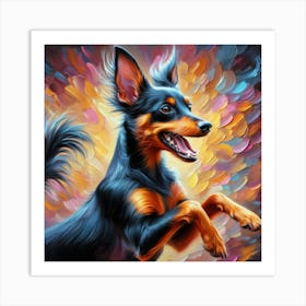 Funny dog  Art Print