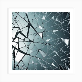 Broken Glass 14 Art Print