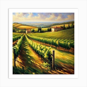 Tuscan Vineyard 3 Art Print