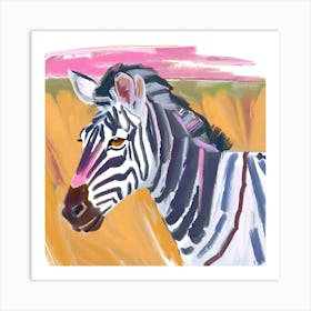 Plains Zebra 04 Art Print