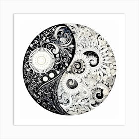 Yin Yang 48 Art Print