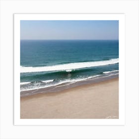 Aerial View Of The Beach 17 Art Print