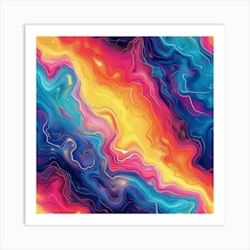 Abstract Aura (6) Art Print