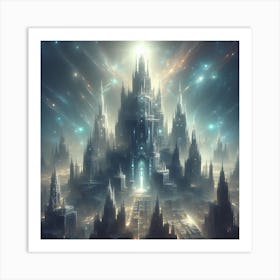 Futuristic City 5 Art Print