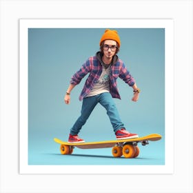 Skateboarder 1 Art Print