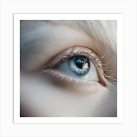 Close Up Of A Girl'S Eye Art Print