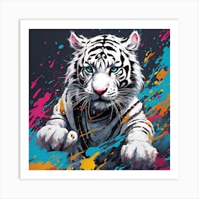 White Tiger 4 Art Print