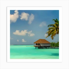 Maldives Island Chain Art Print