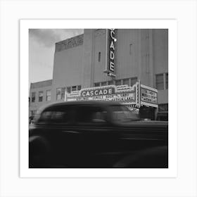 Untitled Photo, Possibly Related To Redding, California, Motion Picture Show By Russell Lee Art Print
