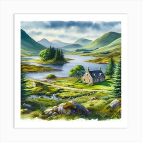 Scottish Landscape Art Print