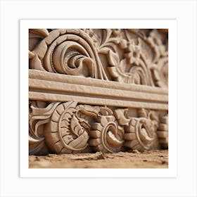 Carved Stone Wall Art Print