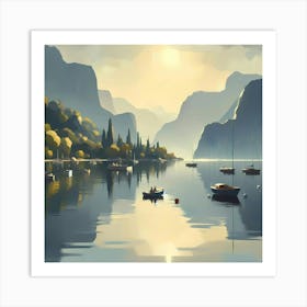 Landscape Painting 154 Art Print