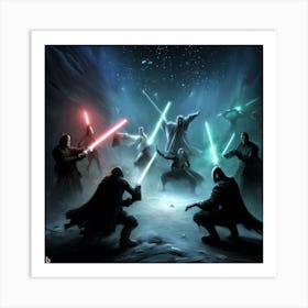 Force Battle Art Print