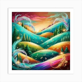 Landscape Painting Art Print