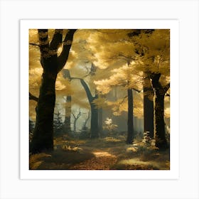 Forest In Autumn 4 Art Print