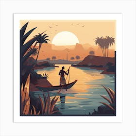 Egyptian Sunset 1 Art Print