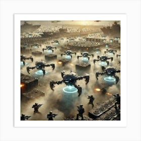 Aphraxis Drones Overwhelm Defenses Converted Art Print