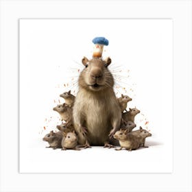 Rat In A Hat Art Print