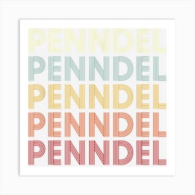 Penndel Pennsylvania Penndel Pa Retro Vintage Text Art Print