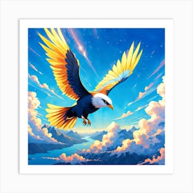 Eagle In Flight 1 Art Print