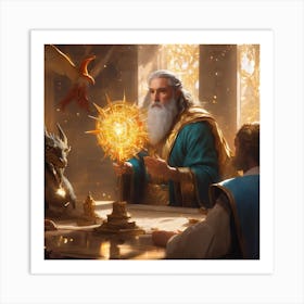 The Ancient Magician Art Print