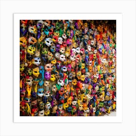 Mardi Gras Masks 111029 Art Print