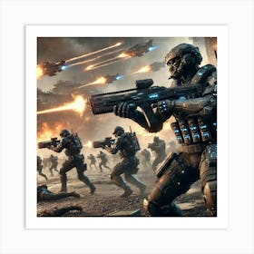 Sci Fi Darkstorm Suppression Teams 1024x1024 Art Print