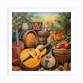 Music Instruments Art Print