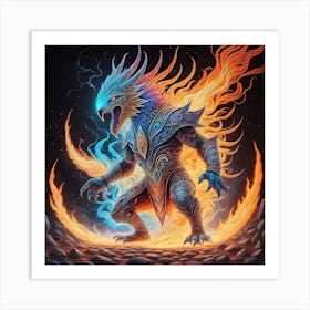 Elemental Beast Art Print