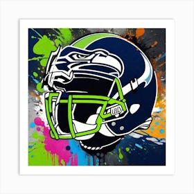 Seattle Seahawks Helmet Art Print