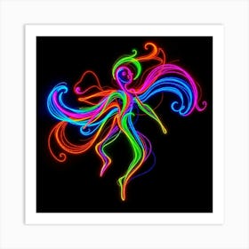 Neon Dancer Art Print