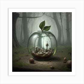 Apple In A Glass Art Print