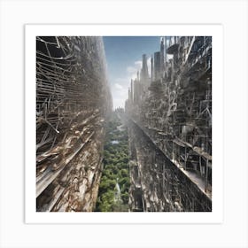 Futuristic City 33 Art Print