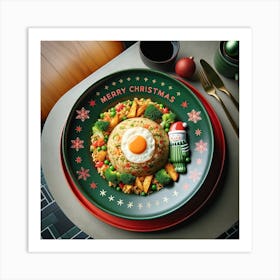 Christmas Fried Rice 1 Art Print