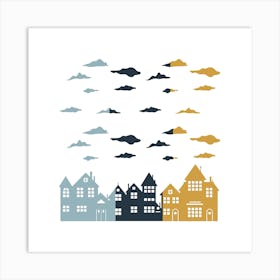 House In The Sky Art Print