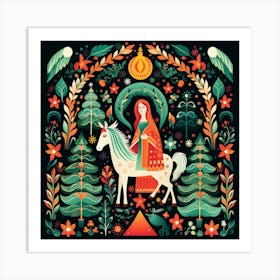 Jesus In The Forest 2 Art Print