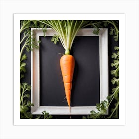 Carrot In A Frame Art Print