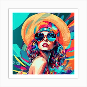 Hawaiian Girl Art Print