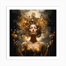 Gold Goddess Art Print