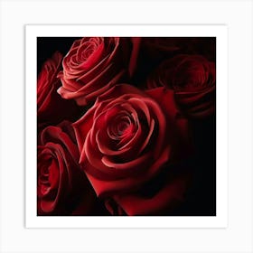 Red Roses Art Print