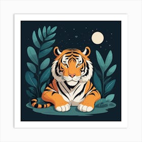 Default Tiger Doesnt Lose Sleep Animal Art Print 3 Art Print