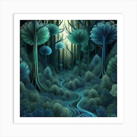 Fantasy Forest 29 Art Print