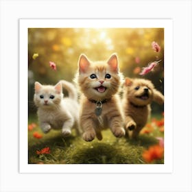 Cute Kittens 3 Art Print