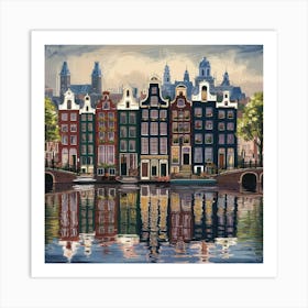 Amsterdam Houses Art Print