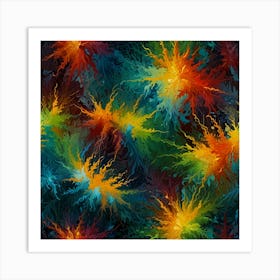 Rainbow Explosion Art Print